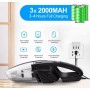 Автомобільний пилосос Grikey GK410 (6000mAh, 120W, USB)