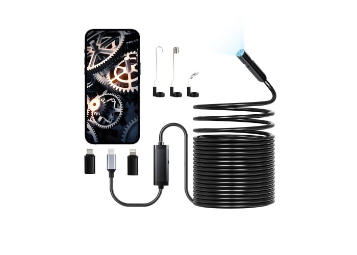 USB ендоскоп Vevor SM7 для Android, iOS (8мм., 15 метрів)