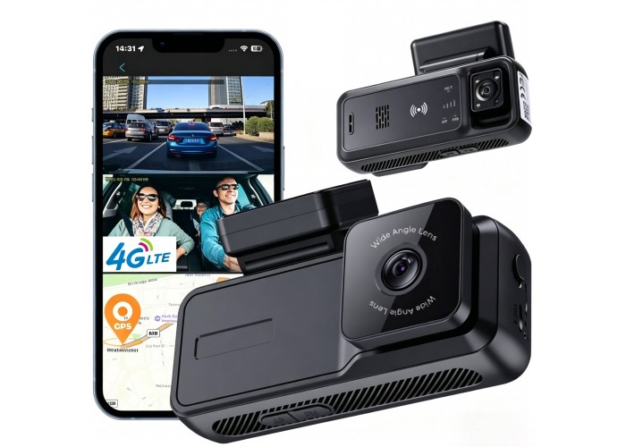 Автомобильный видеорегистратор KUBiTECH E5-CA10 (4G, GPS, DualCam)