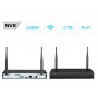 Комплект WiFi видеонаблюдения Anran 8сh 1080P (K08W2-S360)