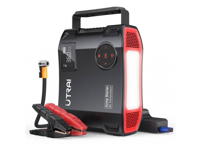 2в1 UTRAI JStar 5 Пусковое устройство 1600А 16000 мАч + Компрессор 150 Вт 