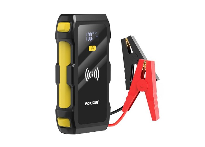 Пусковий пристрій Foxsur FJS-800 (600A, 26800 mAh)