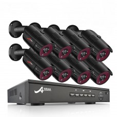 Комплект відеоспостереження Anran AR-POE-8CH Black 3Mp-1440P