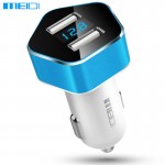Автомобильное зарядное Meidi Dual USB Smart LED