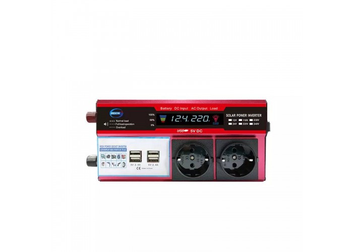 Инвертор напряжения DOXIN DDB-1000W (1000Вт, 12В/220В)